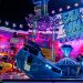 Break Dance auf dem Berliner Herbstrummel 2026 am Zentralen Festplatz bei Nacht