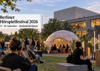 Berliner Hörspielfestival 2026 an der Akademie der Künste mit Hörstationen und Publikum