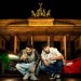 Capital Bra und Samra zur Berlin lebt 3 Tour 2027 vor dem Brandenburger Tor
