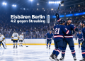 Eisbären Berlin feiern den 4:2-Sieg gegen die Straubing Tigers zum DEL-Saisonstart 2026