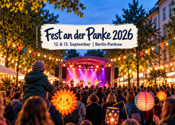 Fest an der Panke 2026 in Berlin-Pankow mit Bühne, Besuchern und Kiezfest