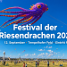Festival der Riesendrachen 2026 auf dem Tempelhofer Feld mit riesigem Oktopus-Drachen und zahlreichen weiteren Großdrachen