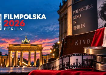 FILMPOLSKA 2026 in Berlin mit Filmrollen, Kinomotiv und Brandenburger Tor
