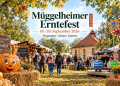 Müggelheimer Erntefest 2026 auf dem Dorfanger mit Familienprogramm, Marktständen und Fahrgeschäften