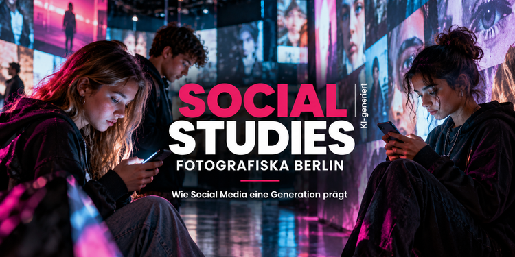 KI-Illustration zur Ausstellung Social Studies im Fotografiska Berlin