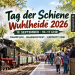 Tag der Schiene Wuhlheide 2026 mit Dampflok am Bahnhof Eichgestell und Familien beim Bahnhofsfest