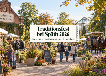 Traditionsfest bei Späth 2026 mit Gartenmarkt, Familien und Kremserfahrt