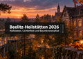 Beelitz-Heilstätten 2026 mit historischem Gebäude, Baumkronenpfad und herbstlicher Lichtstimmung zu Halloween und zum Lichterfest.
