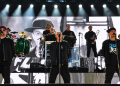 Die Fantastischen Vier live auf der Bühne bei einem Konzert in Berlin