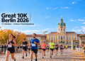 Great 10K Berlin 2026 vor dem Schloss Charlottenburg mit Läufern