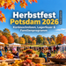 Herbstfest Potsdam 2026 im Volkspark mit Kürbisschnitzen und Lagerfeuer