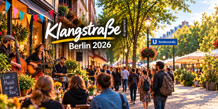 Klangstraße Berlin 2026 in Reinickendorf mit Live-Musik an der Residenzstraße