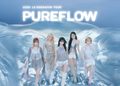 Die fünf Mitglieder von LE SSERAFIM auf dem Tourmotiv zur PUREFLOW World Tour 2026 für das Konzert in der Uber Arena Berlin.