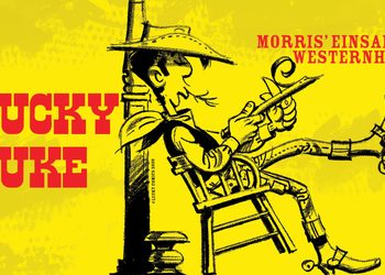 Lucky Luke Key Visual zur Ausstellung Morris’ einsamer Westernheld im Museum für Kommunikation Berlin