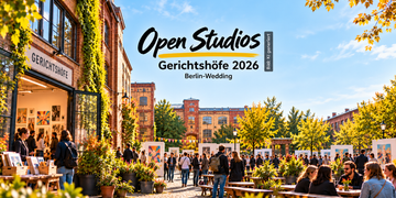 Open Studios Gerichtshöfe 2026 in Berlin-Wedding mit offenen Ateliers und Besuchern