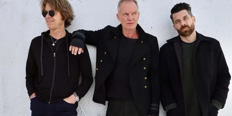 Sting mit Dominic Miller und Chris Maas für die Sting 3.0 Tour