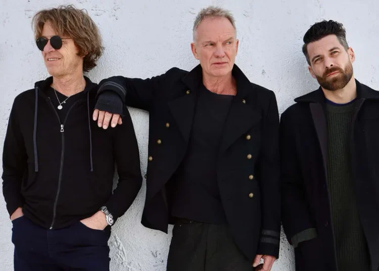 Sting mit Dominic Miller und Chris Maas für die Sting 3.0 Tour