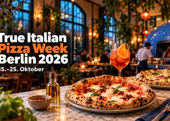 True Italian Pizza Week Berlin 2026 mit Pizza und Spritz