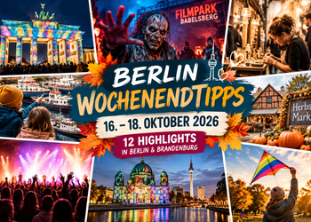 Wochenendtipps Berlin 16.–18. Oktober 2026 mit Festival of Lights, Horrornächten, Herbstmarkt und Konzerten