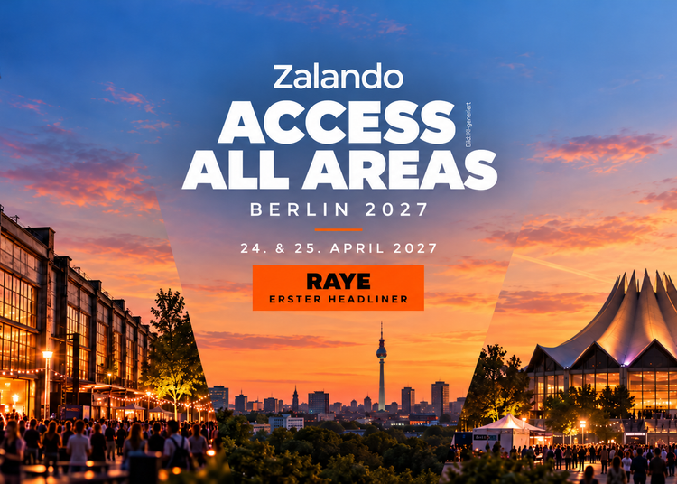 Zalando Access All Areas 2027 in Berlin mit Station Berlin, Tempodrom und RAYE als erstem Headliner